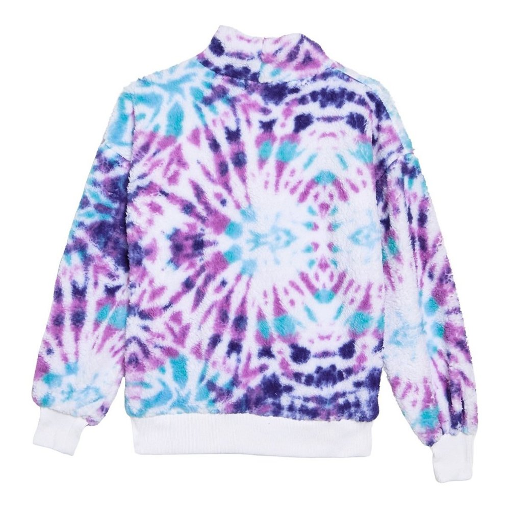 N WT Nordstrom Warm & Coze Tie-Dye Fleece Pullover